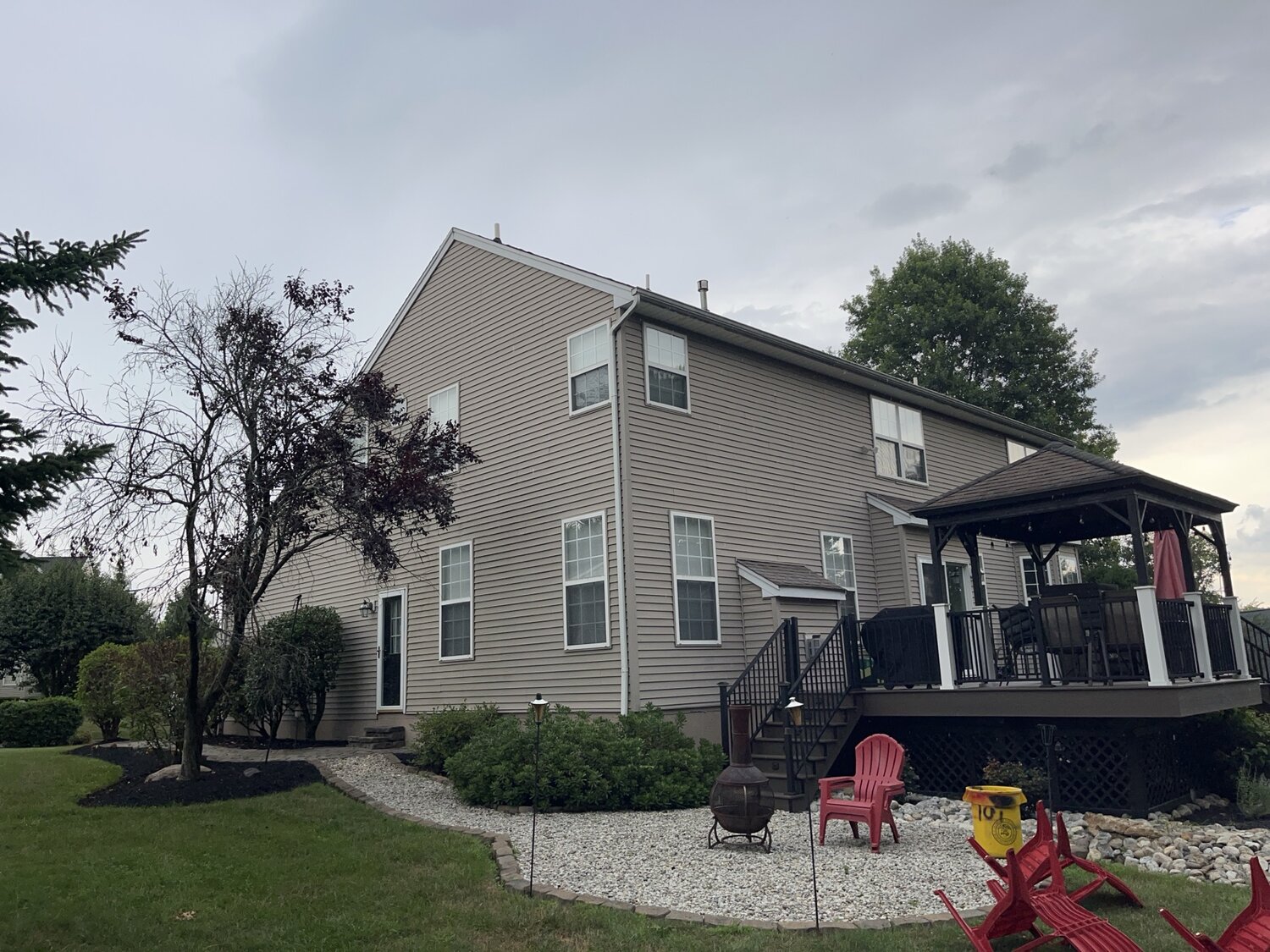 Exterior renovation and deck project in Bucks County