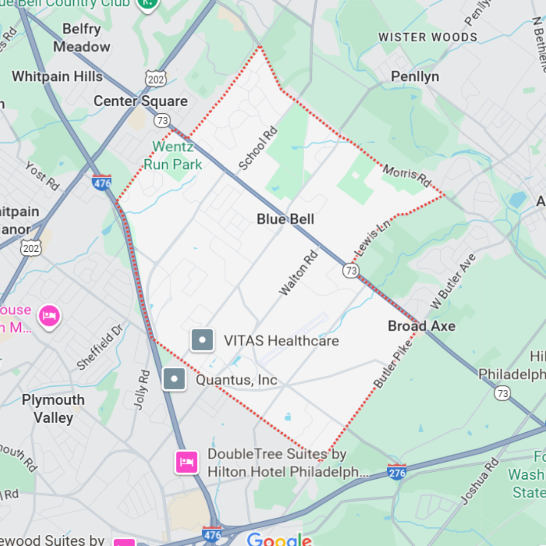 Google Maps Image of Blue Bells, PA