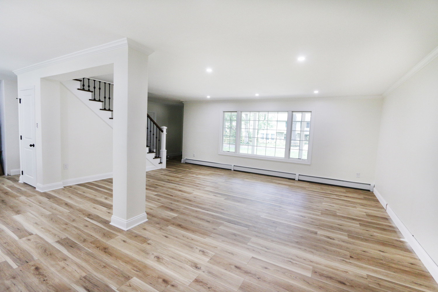 Updated hardwod floors in main living space in Bucks County